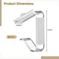 thumbnail image 5 of 60 Pcs Clear Tablecloth Clips with Sticking Fasteners, Durable Transparent Plastic Table Cover Holders, C-Shaped Outdoor Windproof Tablecloth Clips, 5 of 6
