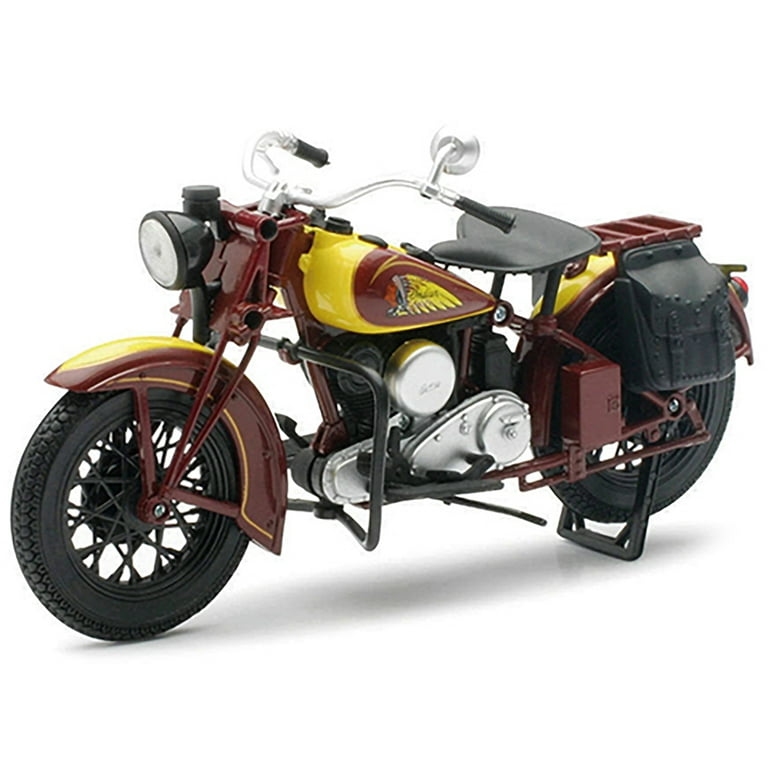 ミリタリー CAVALRY SCOUT & MOTORCYCLE 1/6 1934 Indian Sport Scout Bike 1/12 Diecast Motorcycle Model by New