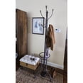 thumbnail image 2 of DecMode 17" x 72" Black Metal Coat Rack, 1-Piece, 2 of 6