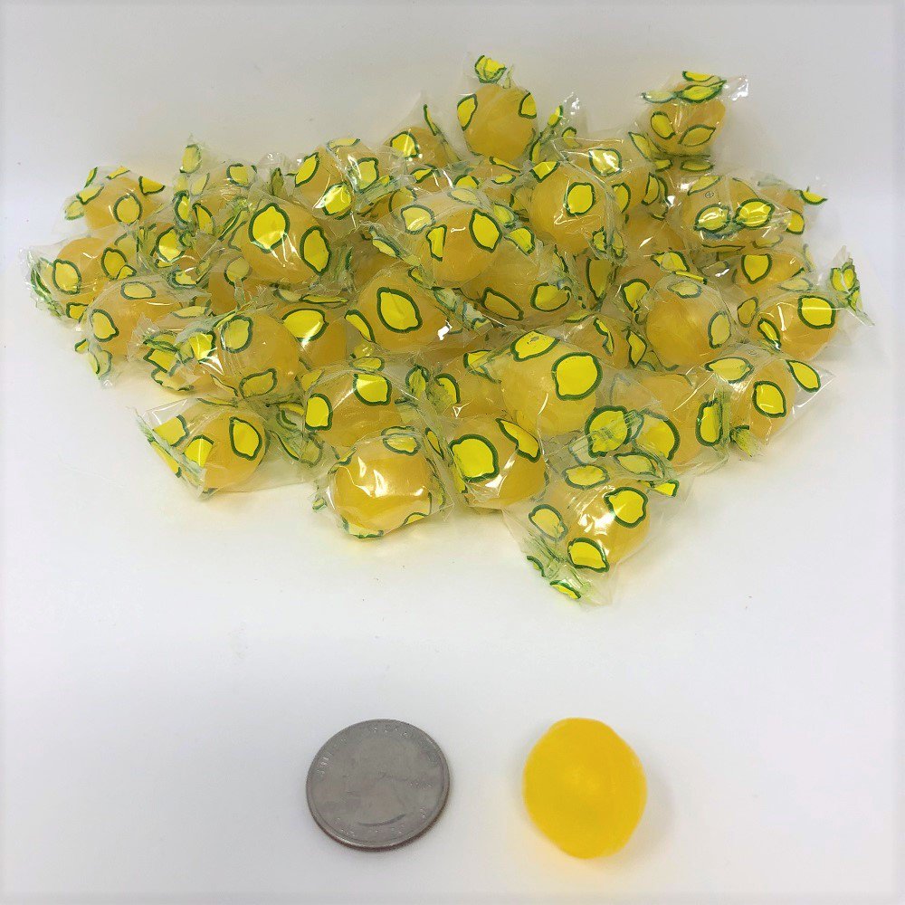 Lemon Balls 5 pounds yellow lemon candy wrapped hard candy bulk candy