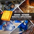thumbnail image 6 of VEVOR Welding Screen with Frame,6' x 8' Welding Curtain Screen, Flame-Resistant Vinyl Welding Protection Screen on 4 Swivel Wheel (2 Lockable), Moveable & Professional for Workshop/Industrial,Yellow, 6 of 9
