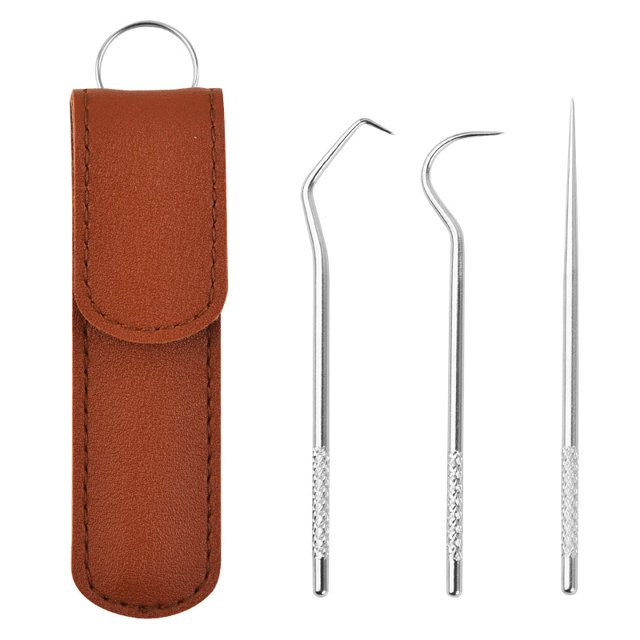 piezas de herramienta de crochet para limpieza de dientes de acero inoxidable para la boca