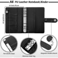 thumbnail image 2 of A6 Binder Budget Planner Notebook Covers Folder Size 6 Hole Pockets, 2 of 5