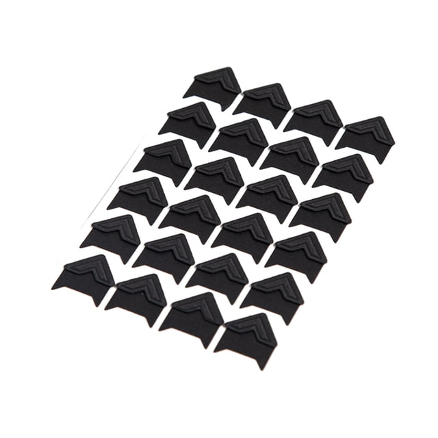 ZheElen 24piece Easy To Remove Vintage Corner Kraft Stickers Durability Wide Application black