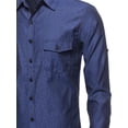 thumbnail image 3 of FashionOutfit Men's Long Sleeve Patterned Button Down Shirt, 3 of 3