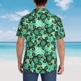 thumbnail image 4 of Fotbe Sea Turtle Camisa Hawaiana para Hombre Unisex – Camisa Casual de Verano con Botones de Manga Corta de Algodón y Lino,3X-Large, 4 of 7