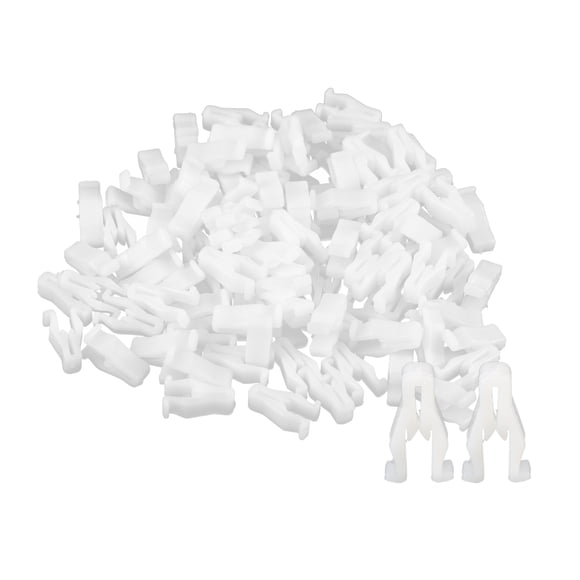 Unique Bargains 100 Pcs Clips de Commutateur de Panneau de DVD de Console Centrale Compatible avec Scion IQ Blanc