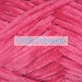 thumbnail image 5 of 2 Skeins Velvet Yarn Chenille Yarn 2x100g/7.1oz 174 Yards Total Length #6 Super Bulky Polyester Soft Blanket Yarn for Knitting Weaving Scarf, Hot Pink, 5 of 7