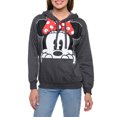 thumbnail image 3 of Disney Women's Minnie Mouse Hoodie Sweatshirt Pullover Minnie Face Charcoal, 3 of 8