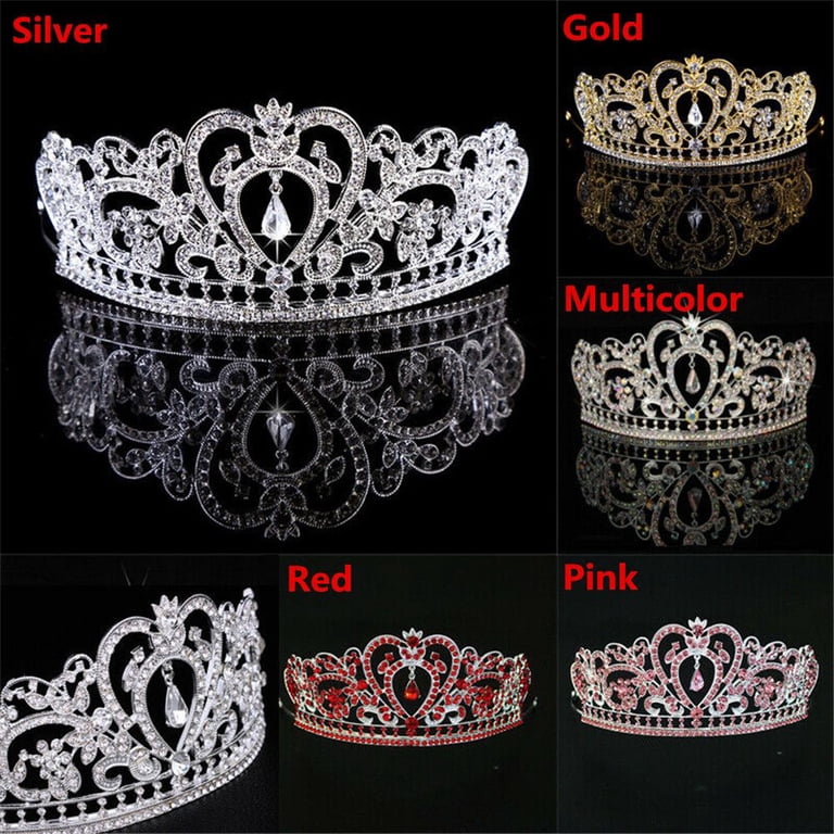 Women Girls Rhinestone Queen Princess Hair Tiara Crystal  display picture 1