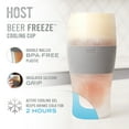 thumbnail image 5 of Host FREEZE Beer Glasses, Iced Coffee Tumblers, 16oz, Set of 2, Black, 5 of 12