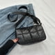 thumbnail image 4 of Bolso de mano informal a cuadros para mujer, bolso de hombro acolchado de gran capacidad para otoño e invierno, 4 of 7
