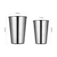 thumbnail image 5 of NIBOLOG 350/500ml Water Cup Stackable Easy to Use Stainless Steel Kitchen Rust-resistant Juice Bear Cup for Home, 5 of 8