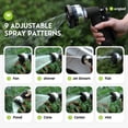 thumbnail image 4 of Heavy Duty Metal Water Spray Nozzle with 9 Adjustable Watering Patterns, Garden Hose Nozzle Sprayer for Watering Lawn and Garden,car Washing, Pets., 4 of 4