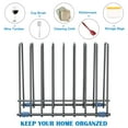thumbnail image 6 of Reusable Storage Bags Rack, Stainless Drying Rack for Reusable Bags, Books, Makeup Brush, Black, 6 of 6
