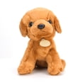 thumbnail image 1 of Simulación de 25 cm, animales lindos y encantadores, muñecos de peluche, juguetes de peluche para perros pequeños y suaves, decoración del hogar, juguete Golden Retriever, altura sentada 25 cm, 1 of 5