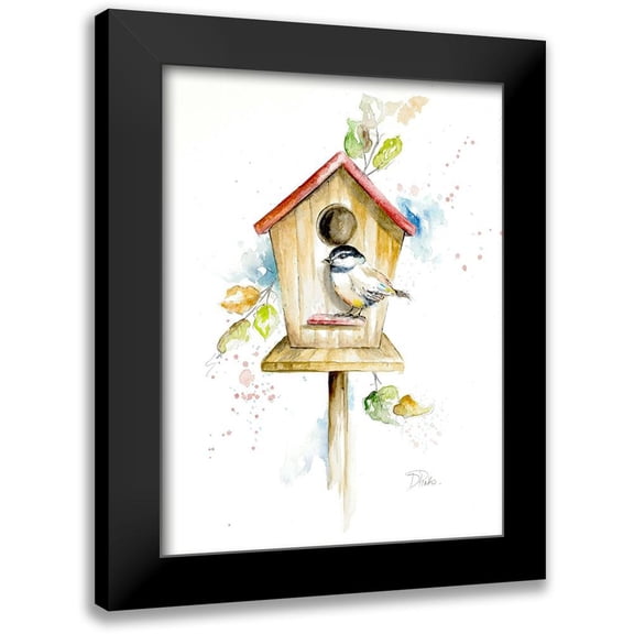 Pinto, Patricia 11x14 Black Modern Framed Museum Art Print Titled - Bird House II
