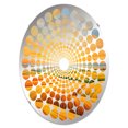 thumbnail image 2 of Designart "Melodic Sunrise in the Prairies" Prairies Radial Dot Round Wall Mirror - Landscapes Oval Printed Decorative Mirror - Multiple Color Options, 2 of 5