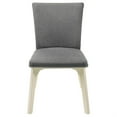 thumbnail image 2 of Loxy Dining Side Chair Set of 2, Square Legs and Levelers, Gray Velvet, 2 of 6