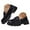 Black, variant on Womens Slip On Platform Penny Loafers Patent Leather Chunky Heeled Lug Sole Ankle Boots Business Casual Dress Shoes Red Size 7