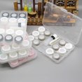 thumbnail image 3 of fashionhome Portable Contact Lenses Holder Transparent Travel Contact Lenses Container Storage Box Case Gadgets, 3 of 9