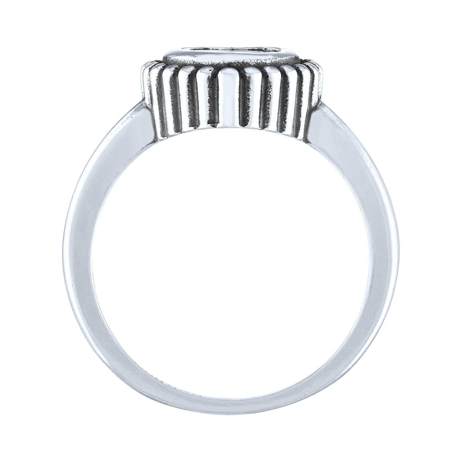 Ladies Brilliance Fine Jewelry Sterling Silver Simulated Diamond Ring