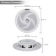 thumbnail image 3 of Altavoces marinos Pyle PLMRS5W, 5,25 pulgadas, 2 vías y 180 W, color blanco, 3 of 7