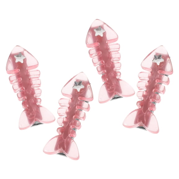 OUNONA 4Pcs Hair Clips for Styling Fish Shape Hair Accessories for Women Cute Design