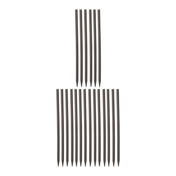 PAMINGONO Chic DIY Hairpin Black Wooden 20Pcs 7.1X0.08In