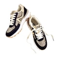 thumbnail image 5 of LUCKY STEP Womens Retro Chunky Sneakers Fashion Color Blocked Casual Shoes,Gold&Black, 5 of 6