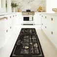 thumbnail image 5 of Sm:)e Kitchen Rules Farmhouse Kitchen Rug and Mat Antifatigue 2 Piece 17 x 29 Inch and 17 x 47 Inch Black, 5 of 7