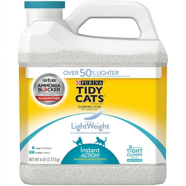 Purina Tidy Cats LightWeight Instant Action Multiple Cats Clumping Dust Free Cat Litter - 6 lb. Jug