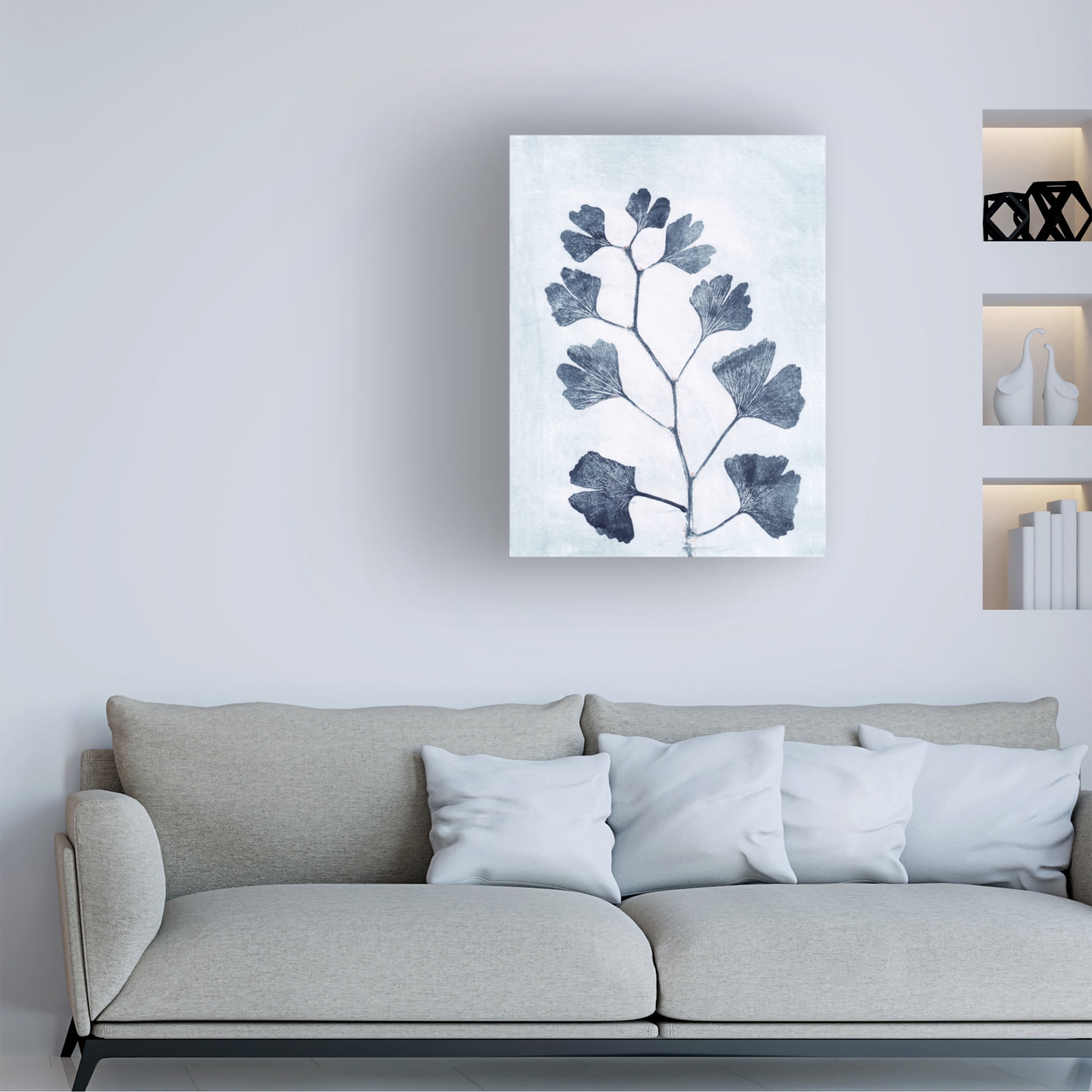Canvas Wall Art - Pernille Folcarelli 'Ginko Branch' Wall Art for Living Room, Bedroom, or Office Décor by Trademark Fine Art - 24 x 32 Inches