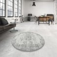 thumbnail image 3 of Ahgly Company Indoor Rectangle Traditional Dark Gray Persian Area Rugs, Swatch Sample, 3 of 6