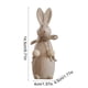 thumbnail image 3 of Figura de conejo de Pascua de estilo vintage con pequeñas cuentas de madera decorativas. Un regalo o artículo decorativo perfecto., 3 of 6