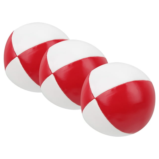 Juggling Balls For Beginners, Professionals Soft Portable Performance Juggling Balls Durable For Entertainment For Office Leisure Red White
