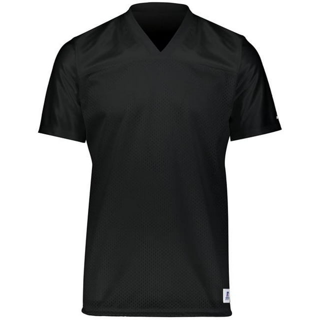 Adult Solid Flag Football Jersey, Black - Large