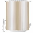 thumbnail image 2 of Beige White Ombre Waterproof Fabric Shower Curtain,Country Minimalist Abstract Gradient Waterproof Fabric Shower Curtain for Bathroom Curtains Bathtubs Shower Curtains with 12 Hooks Standard 72x72, 2 of 8