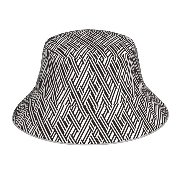 Balery Black White Stripes Sombreros para el sol para hombre y mujer, sombrero de pescador con UPF 50+