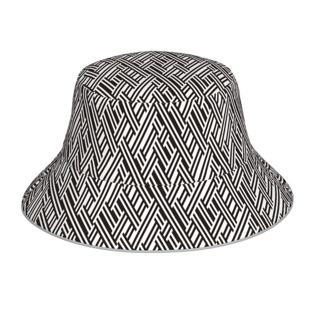 Balery Black White Stripes Sombreros para el sol para hombre y mujer, sombrero de pescador con UPF 50+