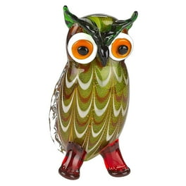 8 Mouth Blown Owl Art Glass 8 Mouth Blown Owl Art Glass
