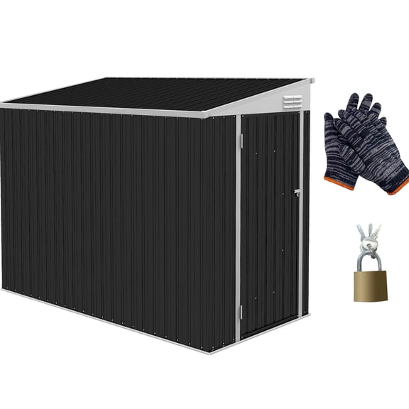 4' x 8' Outdoor Shed - Storage for Mower and Bikes - In Lawn Settings / Keeps Items Dry