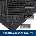 thumbnail image 4 of Buganda Door Mat Outside, Non Slip Rubber Doormat, Low Profile Dirt Trapper Welcome Mat, Heavy Duty Entrance Mat, 29.5"x17", Black, 4 of 7