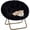 Black, variant on Accent Chair, Folding Living room Saucer Chair with Faux Fur Padded for Lounge Reading, Metal X-Large, Whie