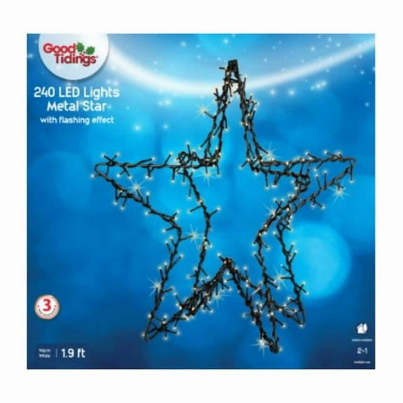 Illumax China Limited G48 9957613X 1.9 ft. 3D LED Flashing Effect Lighted Metal Star