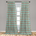 thumbnail image 5 of Ambesonne Christmas Curtains, Funny Arctic Penguins, Pair of 28"x95", Multicolor, 5 of 5