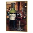 thumbnail image 1 of A Reflection of Wine Bottle I - Food and beverage Framed Canvas, 1 of 3