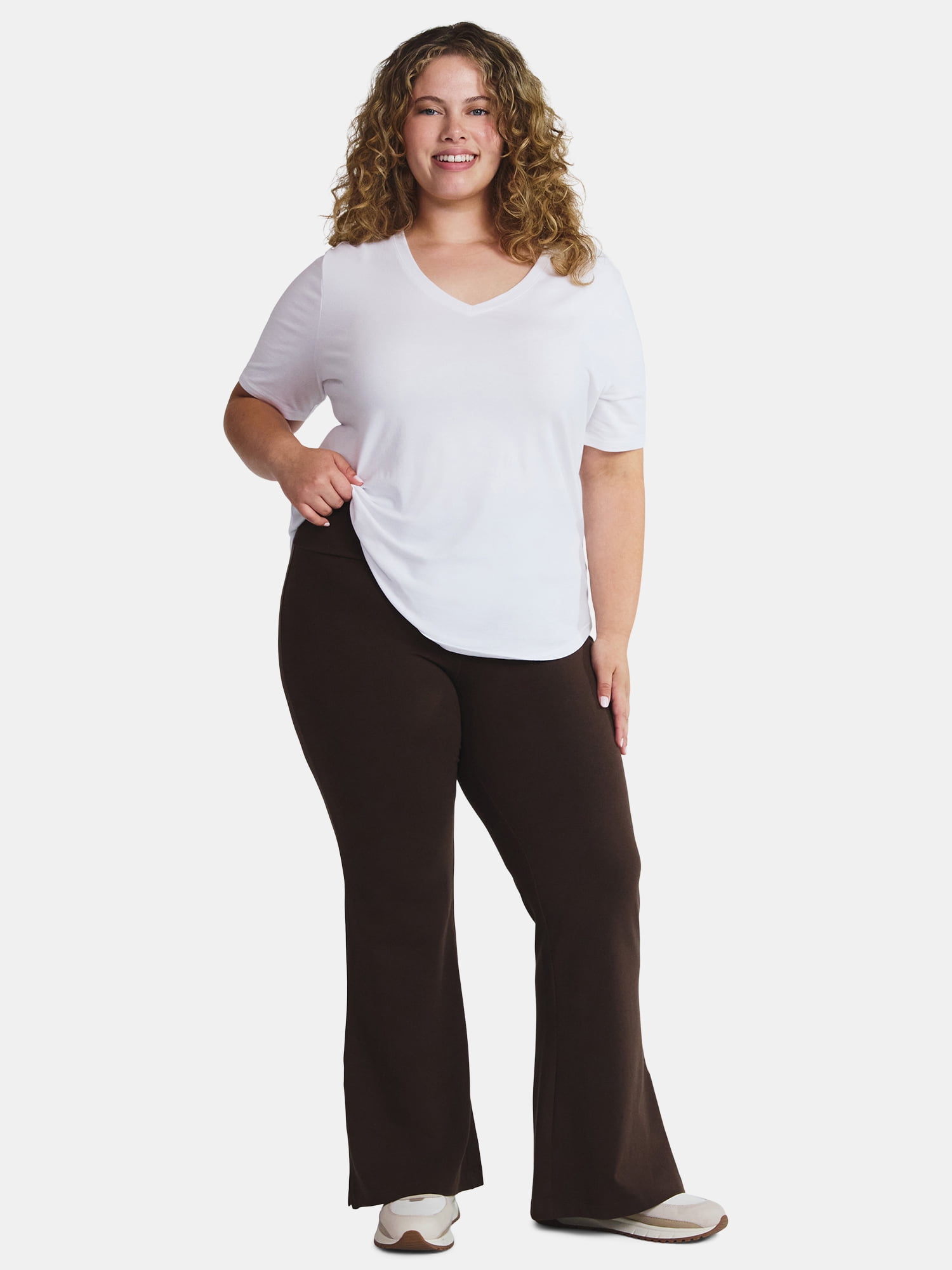 Terra & Sky Women's Plus Size Flare Legging, Sizes 0X-4X