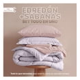 thumbnail image 2 of Set Edredón Individual + Funda De Almohada + Sábanas 5 Pzas Real Textil Lavanda - Palo de Rosa, 2 of 8