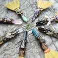 thumbnail image 3 of Natural Crystal Witch Broom Healing Crystal Point Witch Altar Supplies Witchcraft Supplies Witchcraft, 3 of 7